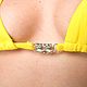 Заказать Купальник раздельный желтый со стразами женский. Bustladies (lingerie). Ярмарка Мастеров. . Купальники Фото №3
