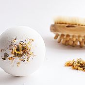 Косметика ручной работы handmade. Livemaster - original item Detox bath Bomb with essential oils of ylang ylang and lemon. Handmade.