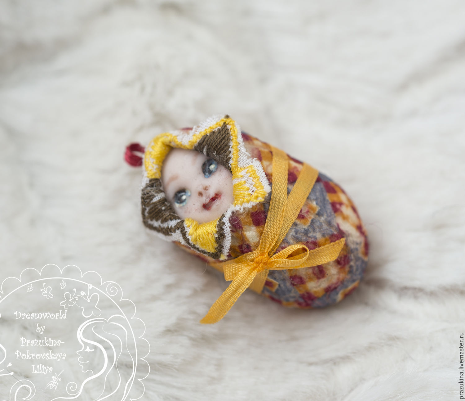 Miniature doll Montpensier. From the series 'Lyalechki-cocoons', Dolls, Sevastopol,  Фото №1