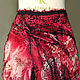 Skirt long Bright print leopard abstract red-black Silk chiffon. Skirts. ssowl. Online shopping on My Livemaster.  Фото №2