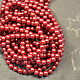 20 PCs 4mm Czech pearls Pearlescent Red round crystal, Beads1, Chelyabinsk,  Фото №1