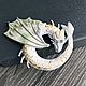 Брошь-булавка The white dragon брошь вышитая 3D Подарок на 8 марта. Брошь-булавка. MILA  Jewelry handmade. Интернет-магазин Ярмарка Мастеров.  Фото №2