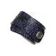 Bracelet leather Purple-black. Cuff bracelet. Two Starlings. Online shopping on My Livemaster.  Фото №2