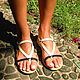Sandals sandals genuine leather Kombi Python, fish, crocodile and Buffalo - the best shoes for the hot summer!
