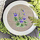 Embroidery with a smooth 'Violets', Pictures, Novorossiysk,  Фото №1