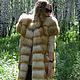 Vest fur Siberian Fox. CROSS. Without inserts. Vests. Zimma. Online shopping on My Livemaster.  Фото №2