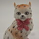 Винтаж: Котик Staffordshire Cat Винтажная коллекционная фигурка 11. Статуэтки винтажные. Авантаж. Интернет-магазин Ярмарка Мастеров.  Фото №2