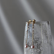 Украшения handmade. Livemaster - original item Earrings with Swarovski pearls.. Handmade.