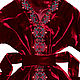 Бордовое платье "Тайный Сад". Dresses. Plahta Viktoriya. Online shopping on My Livemaster.  Фото №2