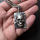 Подвеска с черепом квадратная из серебра 925. Подвеска. Rhyton Jewelry. Ярмарка Мастеров.  Фото №6