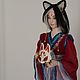 Сэтору, кумихо лис-оборотень. Интерьерная кукла. Шишкина Нина / irni_dolls. Ярмарка Мастеров.  Фото №7