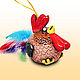 Rooster ceramic bell. Height 8-9 cm. Bells. FunIdea. My Livemaster. Фото №4