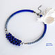 Pearl necklace made of natural pearls and beads Classic blue. Necklace. gershman. My Livemaster. Фото №4