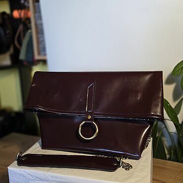 Сумки ручной работы. Ярмарка Мастеров - ручная работа Сумка клатч - конверт "Бордо". Handmade.