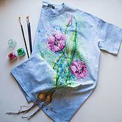 Одежда handmade. Livemaster - original item Tulips T-shirt. Handmade.