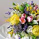 Букет искусственных цветов в кувшине для декора дома. Композиции. Arome de Fleur - Цветочный декор. Ярмарка Мастеров.  Фото №5