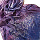Order scarf batik 'Inky Paisley'. Handpainted silk by Ludmila Kuchina. Livemaster. . Scarves Фото №3