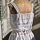 Vestido de verano de algodón de costura y encaje en estilo Boho Odette-odillia. Sundresses. PolMary. Ярмарка Мастеров.  Фото №6