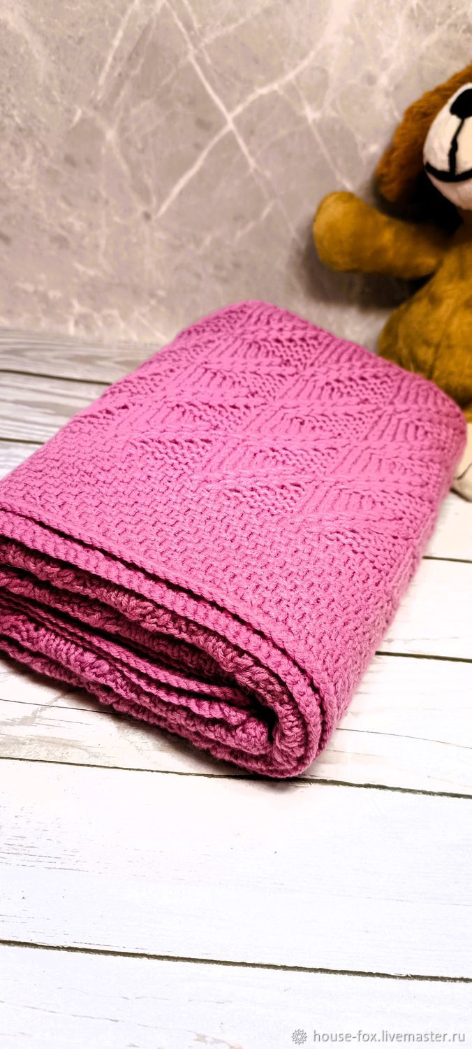 Детский плед Вероника ручной вязки в интернет-магазине Ярмарка Мастеров ...