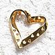 Broche de corazón a corazón,AVON, EE, Vintage brooches, Moscow,  Фото №1
