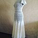 White long dress crochet " Catherine". Dresses. UrCreative. My Livemaster. Фото №4
