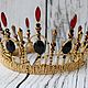Crown for a photo shoot bead and crystal. Tiaras. Beaded jewelry by Mariya Klishina. Online shopping on My Livemaster.  Фото №2