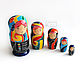 Souvenirs: Set of matryoshka dolls 5 places ' Abstract color'. Gift Boxes. vernikjulia. Online shopping on My Livemaster.  Фото №2
