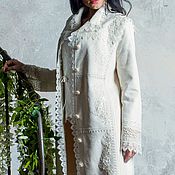 Одежда handmade. Livemaster - original item Coat, designer Coat! Coat white!. Handmade.