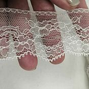 Материалы для творчества handmade. Livemaster - original item Lace: Milk lace 3,5 cm. Handmade.