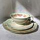 ESCHENBACH 1946-1948. Старинное чайное трио, фарфор айвори. Чайные пары. AntikFranVintage. Ярмарка Мастеров.  Фото №4