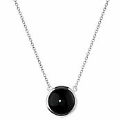 Украшения handmade. Livemaster - original item Necklace-pendant with black onyx 925 silver. Handmade.