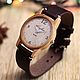 Wooden watches, women's watches, beech, 01A3530BB. Watches. Phoenix Tree - wooden watches. Online shopping on My Livemaster.  Фото №2