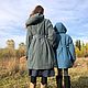 Куртка из крапивы в свободном крое с дышащим утеплителем. Куртки. Laotty. Одежда в свободном крое.. Интернет-магазин Ярмарка Мастеров.  Фото №2