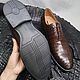 Oxfords made of genuine crocodile leather, in brown color!. Oxfords. SHOES&BAGS. Online shopping on My Livemaster.  Фото №2