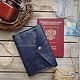 Order Oyster Blue Passport Cover. Mox workshop. Livemaster. . Passport cover Фото №3