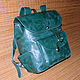 Leather backpack 'TURQUOISE'. Backpacks. NETABUKVA. My Livemaster. Фото №4