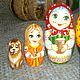 Matryoshka fairy tale Masha and the bear 5 seats. Dolls1. Original painted Souvenirs and gift. Online shopping on My Livemaster.  Фото №2