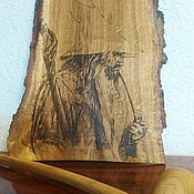 Картины и панно handmade. Livemaster - original item Gandalf portrait with a pipe. Vastelin of the Rings. Handmade.