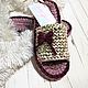 Women's knitted Slippers 35-36r, Slippers, Sochi,  Фото №1