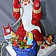 Santa Claus with a phone (based on Zarubin's postcards), Ded Moroz and Snegurochka, Kursk,  Фото №1