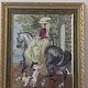 'horsewoman'. cross stitch, Pictures, Stavropol,  Фото №1