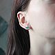 Sneakers, silver earrings. Stud earrings. Trinkki. Online shopping on My Livemaster.  Фото №2