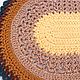 Knitted Oval Multicolored Cord Mat. Carpets. knitted handmade rugs (kovrik-makrame). My Livemaster. Фото №6