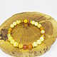 Bracelet with yellow calcite and agate. Bead bracelet. Selberiya shop. My Livemaster. Фото №5