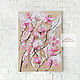 Sakura, a picture with flowers on paper, Pictures, Moscow,  Фото №1