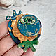 Brooch Forest circle of polymer clay. Brooches. AnnaMalnaya. Online shopping on My Livemaster.  Фото №2