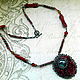 Pendant of stones and beads 'eye of the dragon'. Pendants. ell77777. Online shopping on My Livemaster.  Фото №2