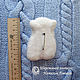 Brooch Umka Bear White felted wool (felted). Felted Toy. Woolen Zoo. My Livemaster. Фото №4