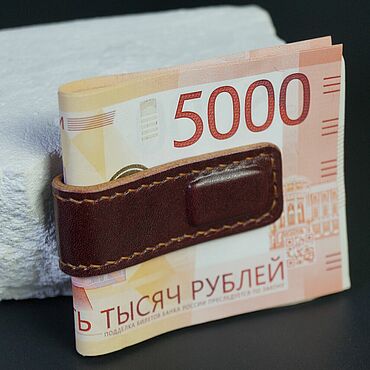 Сумки ручной работы. Ярмарка Мастеров - ручная работа Зажим для купюр из кожи. Кожаный зажим для купюр. Магнитный зажим.. Handmade.