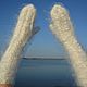 NEW SUPER LONG MITTENS 'WHITE IS ALWAYS IN FASHION', Mittens, Urjupinsk,  Фото №1